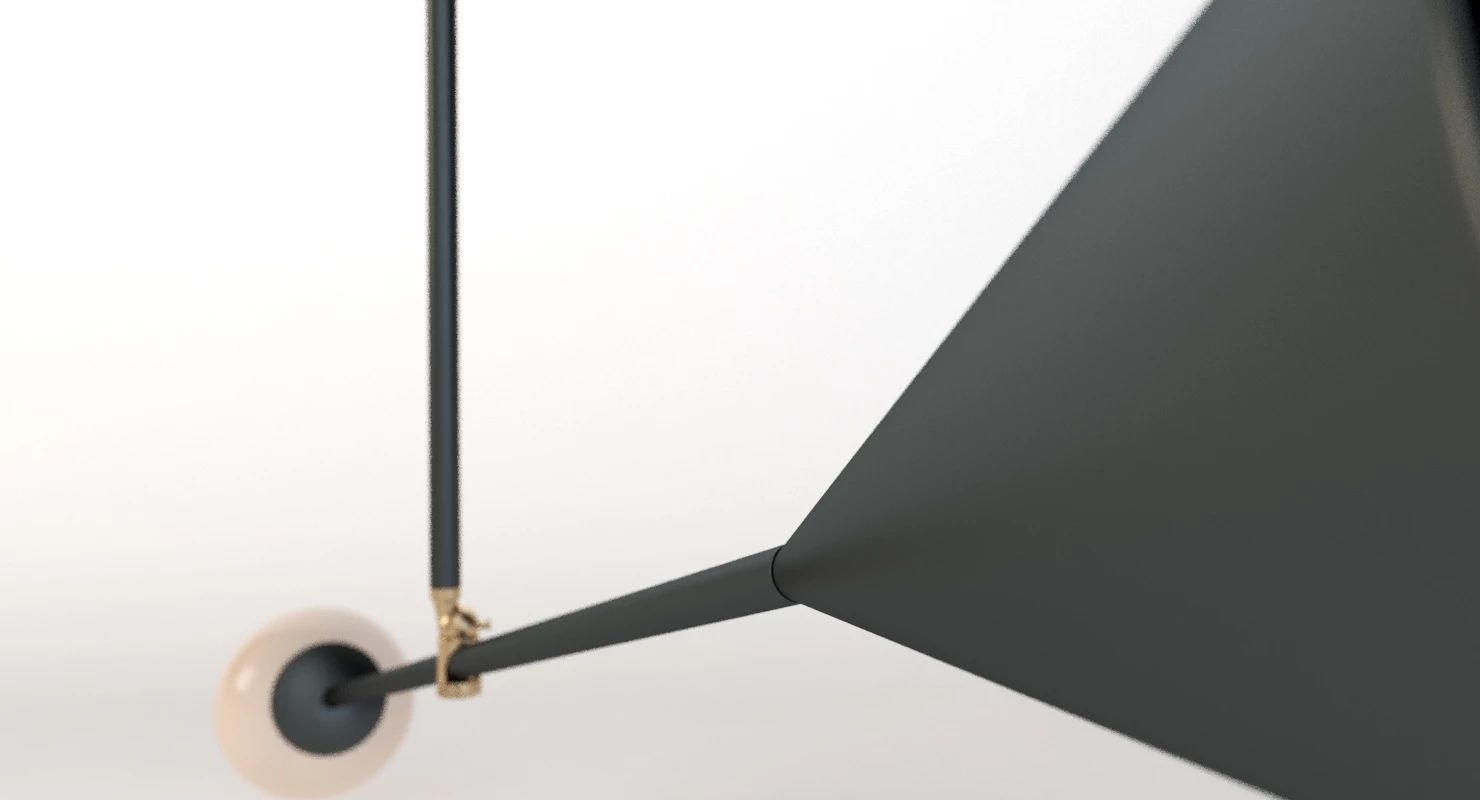 Trio Spear Light Contemporary Chandelier 3D model_31