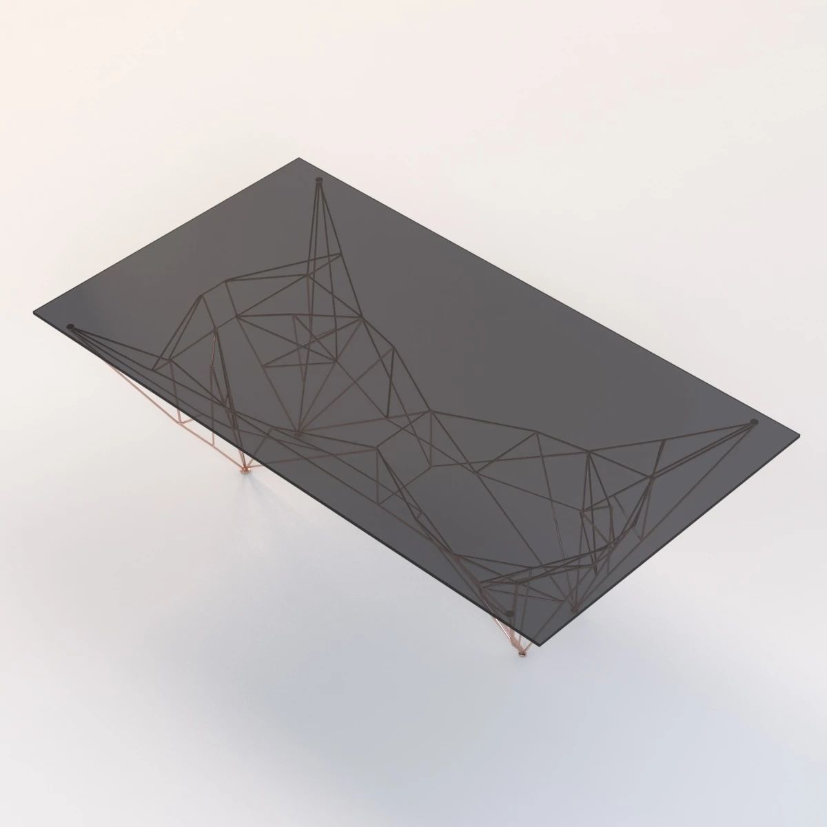 Tom Dixon Pylon Coffee Table 3D model_3