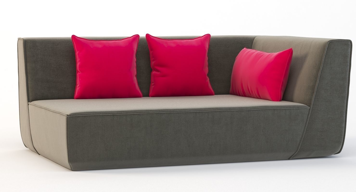 The Cubit Multi Modular Corner Sofa 3D model_6
