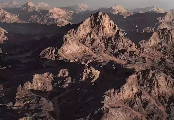 8k Rocky desert Mountain V2