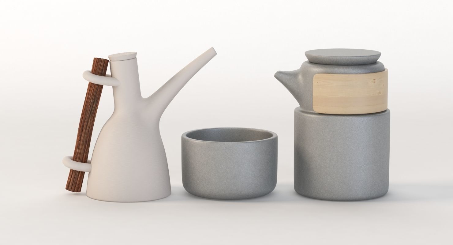 Table Top Centerpiece Decoration Jar Set 3D model_14