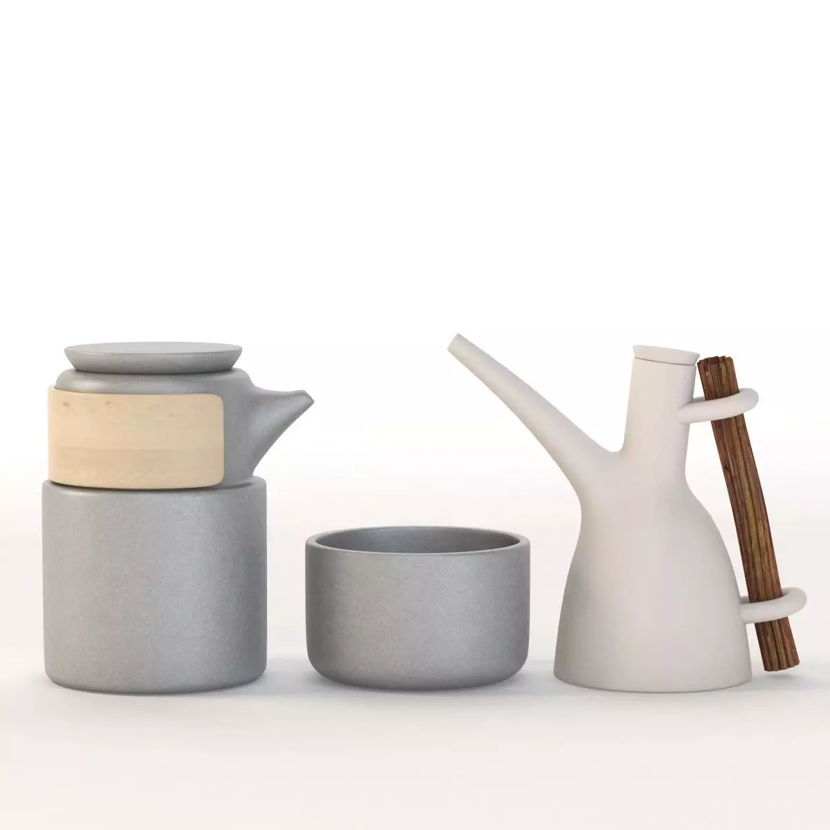 Table Top Centerpiece Decoration Jar Set 3D model_0