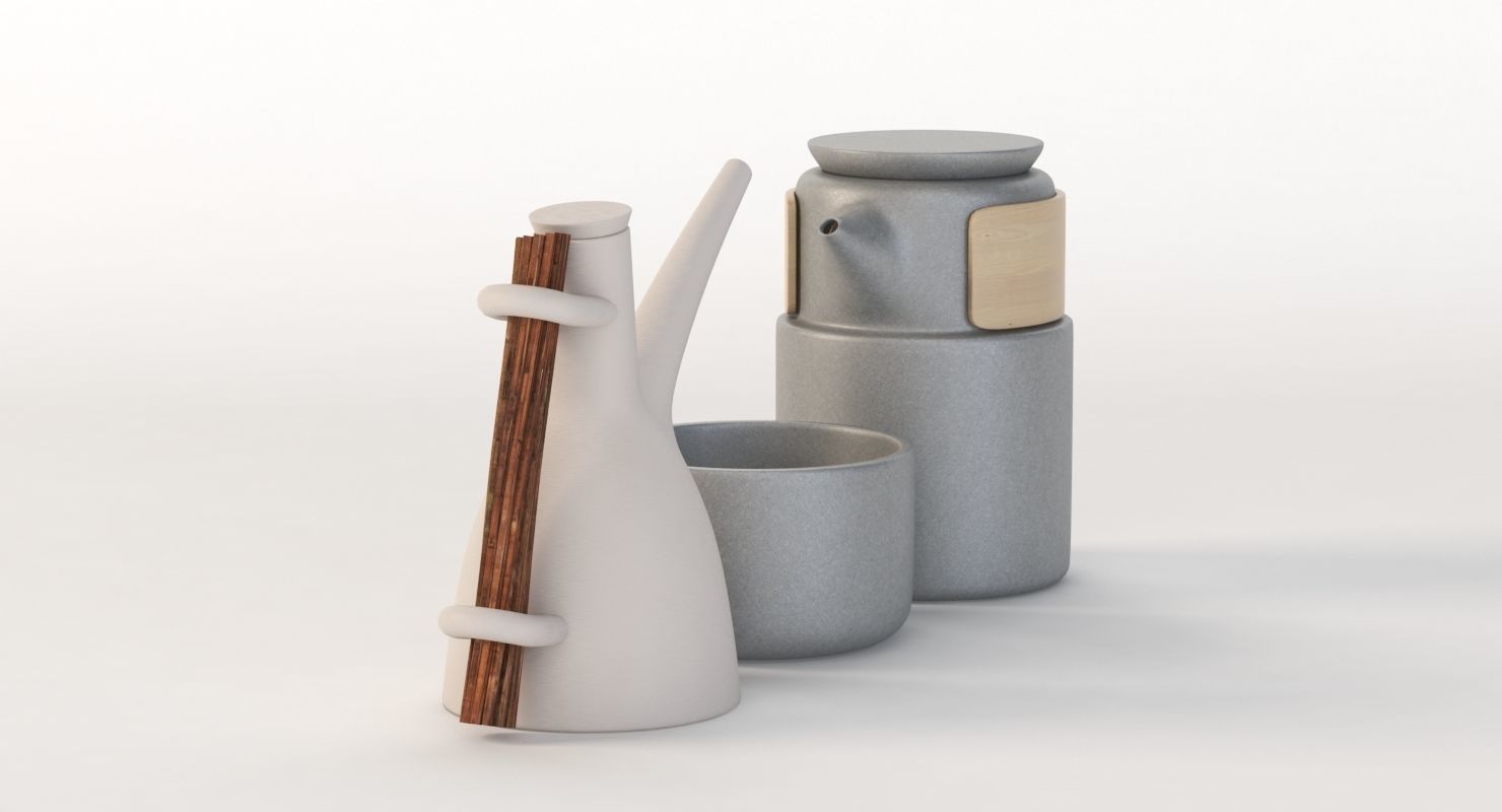 Table Top Centerpiece Decoration Jar Set 3D model_18