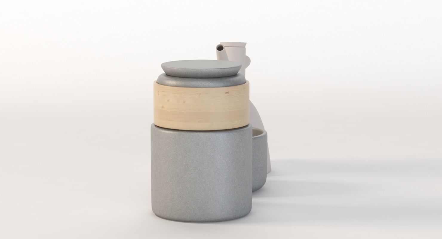 Table Top Centerpiece Decoration Jar Set 3D model_7