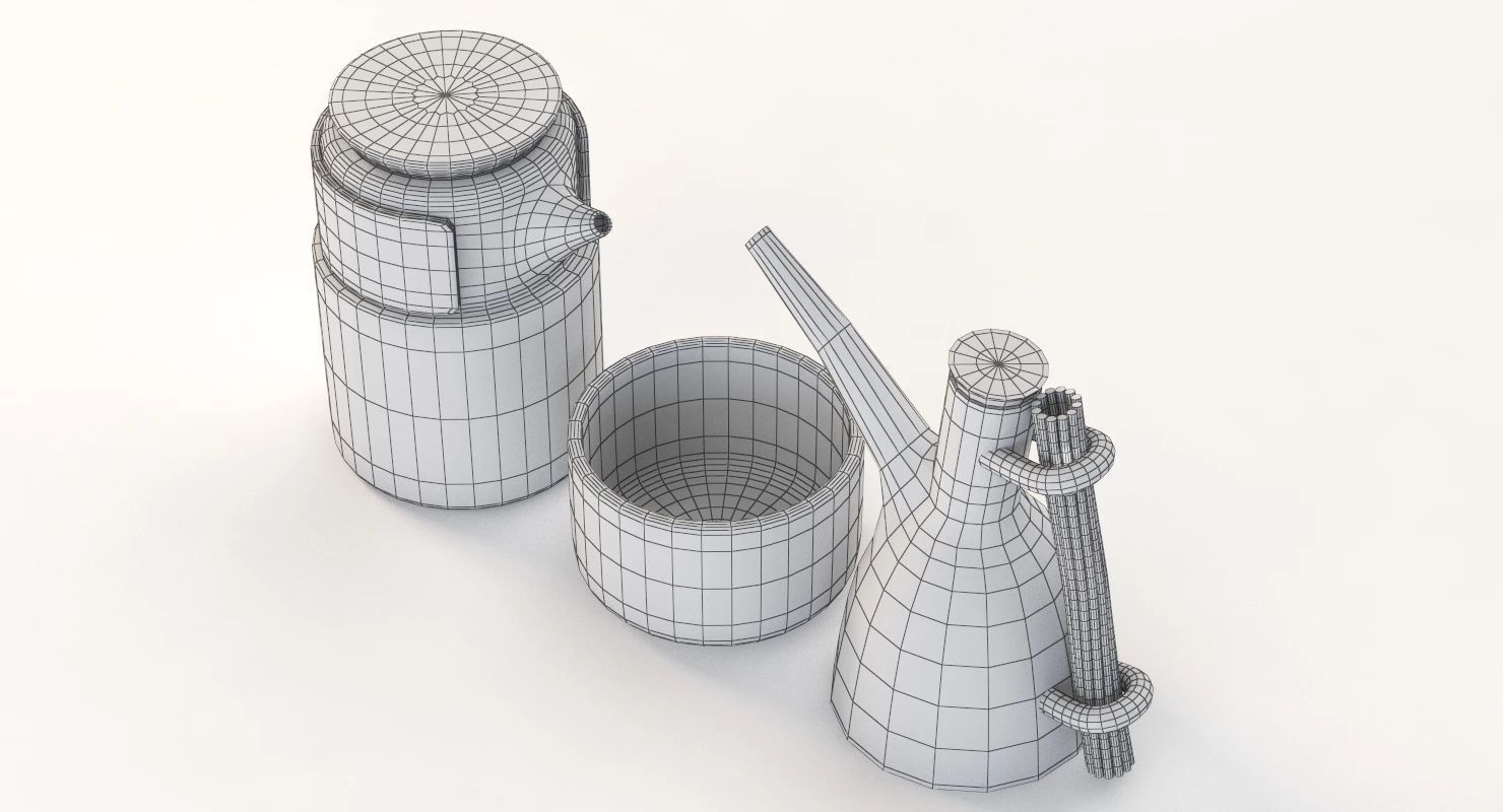 Table Top Centerpiece Decoration Jar Set 3D model_27