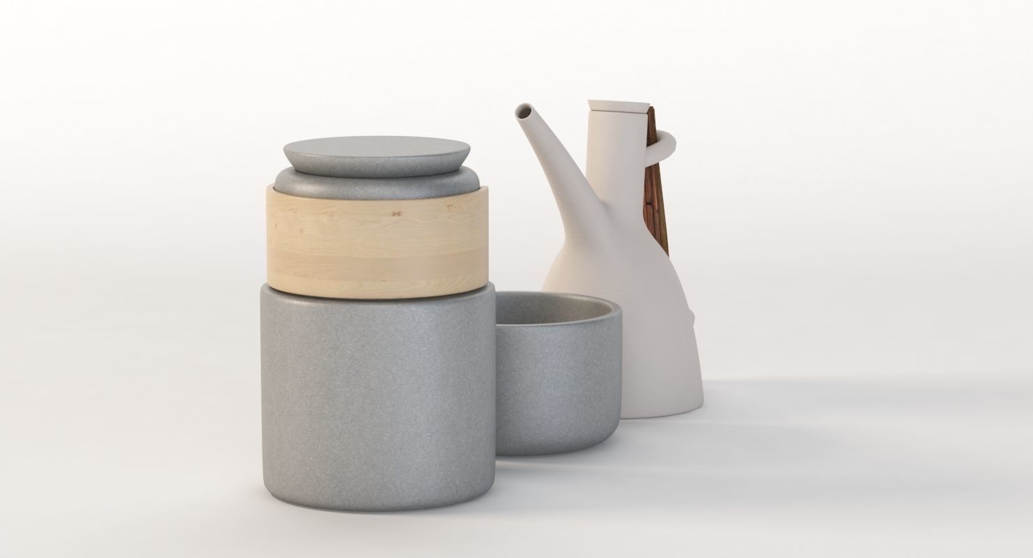 Table Top Centerpiece Decoration Jar Set 3D model_6