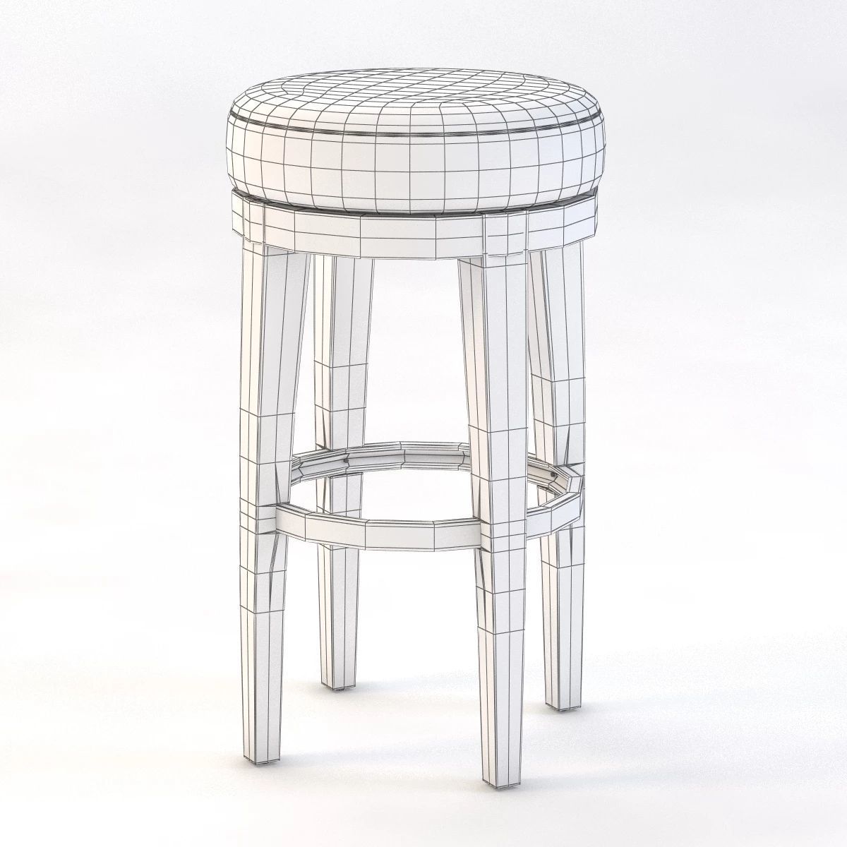 Stratmoor Swivel Bar And Counter Stool 3D model_2