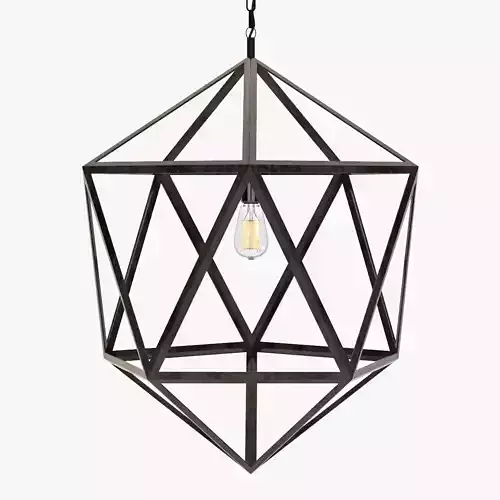 Steel Polyhedron Pendant