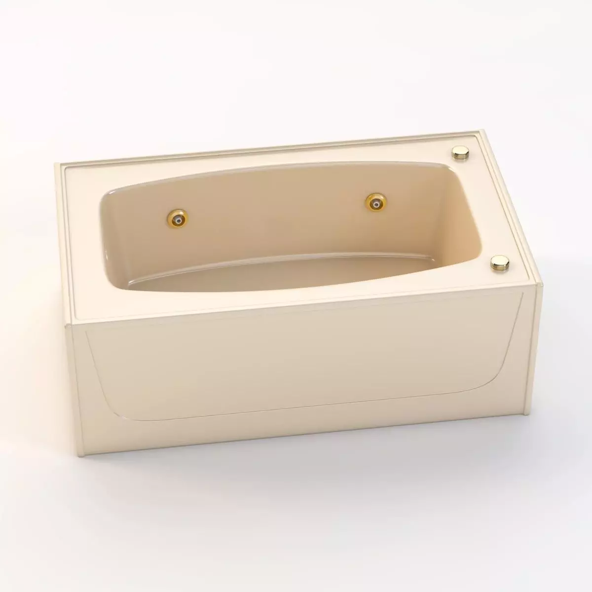 Spurlin Industries 60 x 36 Bathtub with Left Hand Drain 3D model