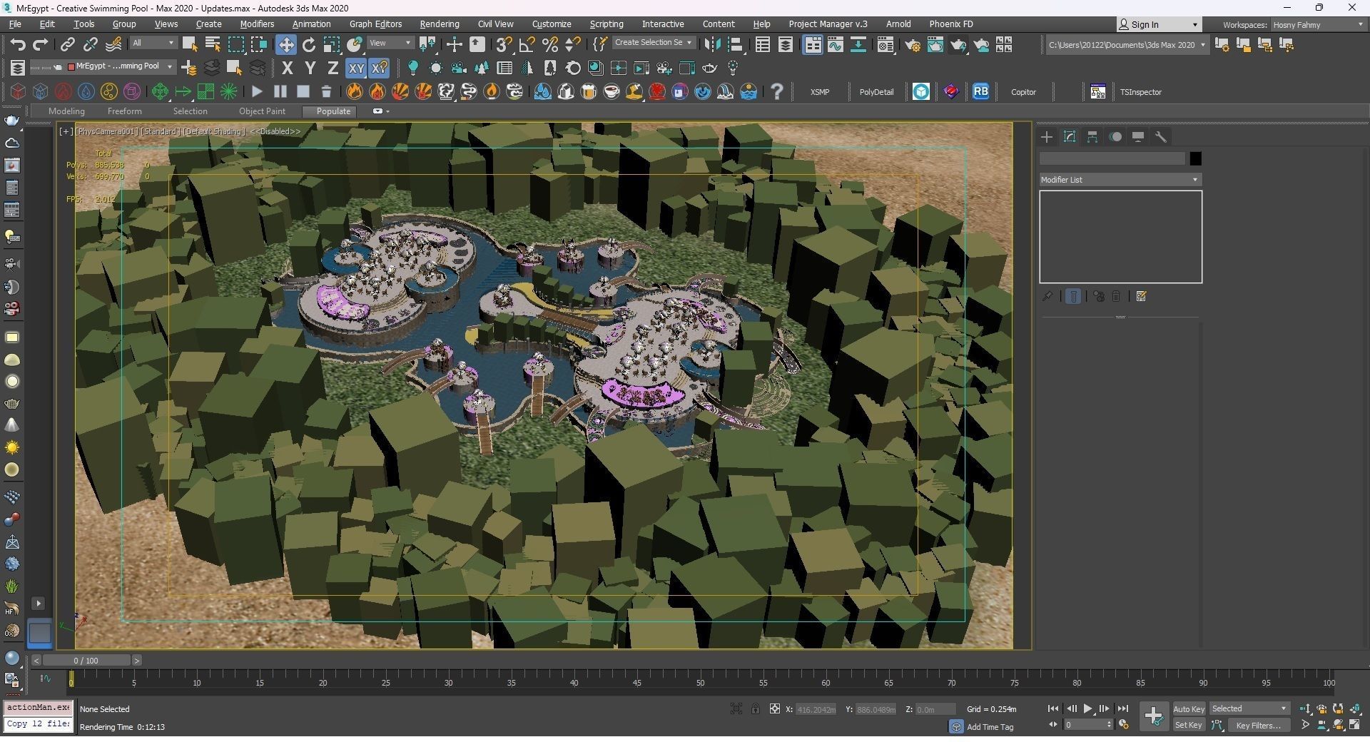 0029 - Creative Swimming Pool - 2D Plans - 3D Files 3D model_35