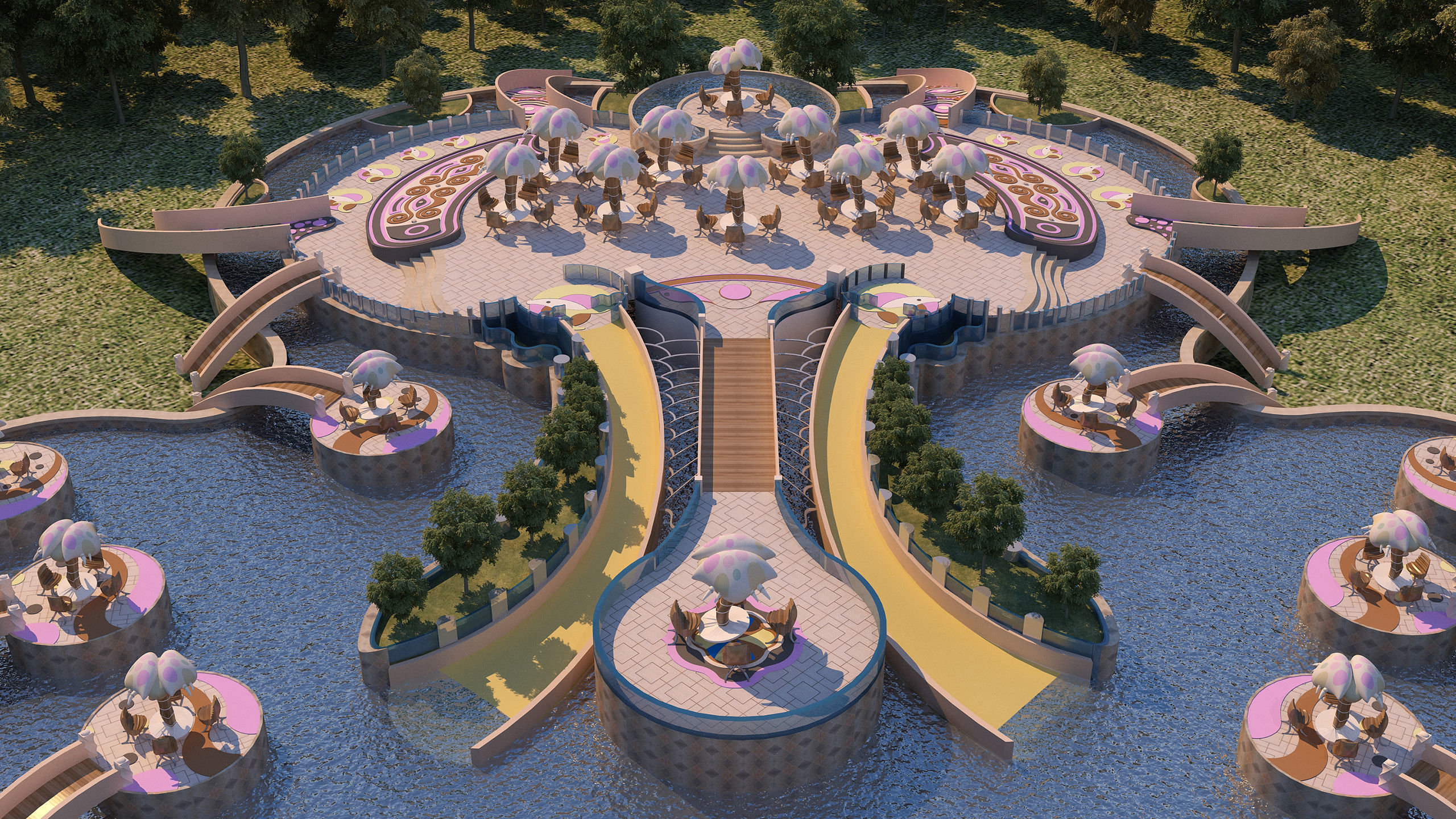 0029 - Creative Swimming Pool - 2D Plans - 3D Files 3D model_7