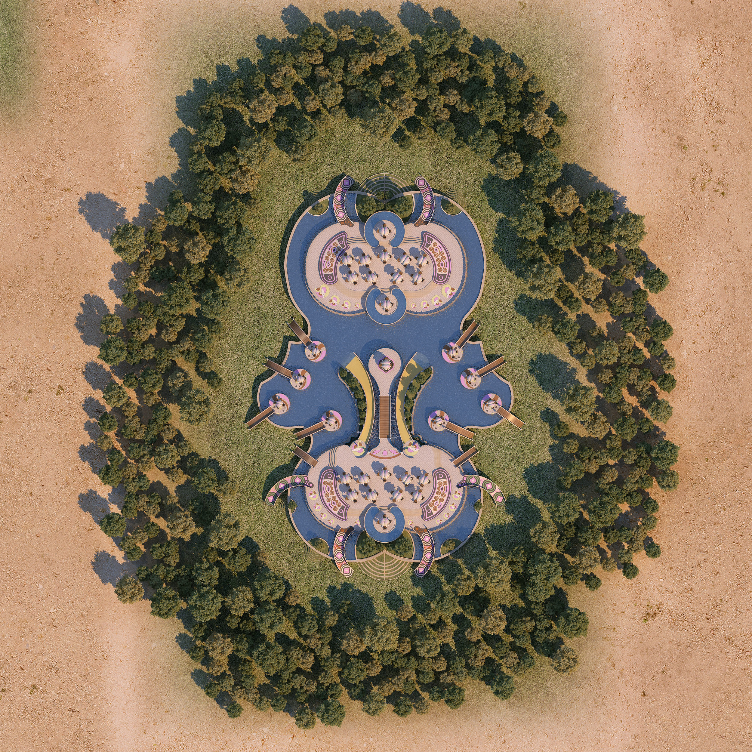 0029 - Creative Swimming Pool - 2D Plans - 3D Files 3D model_5