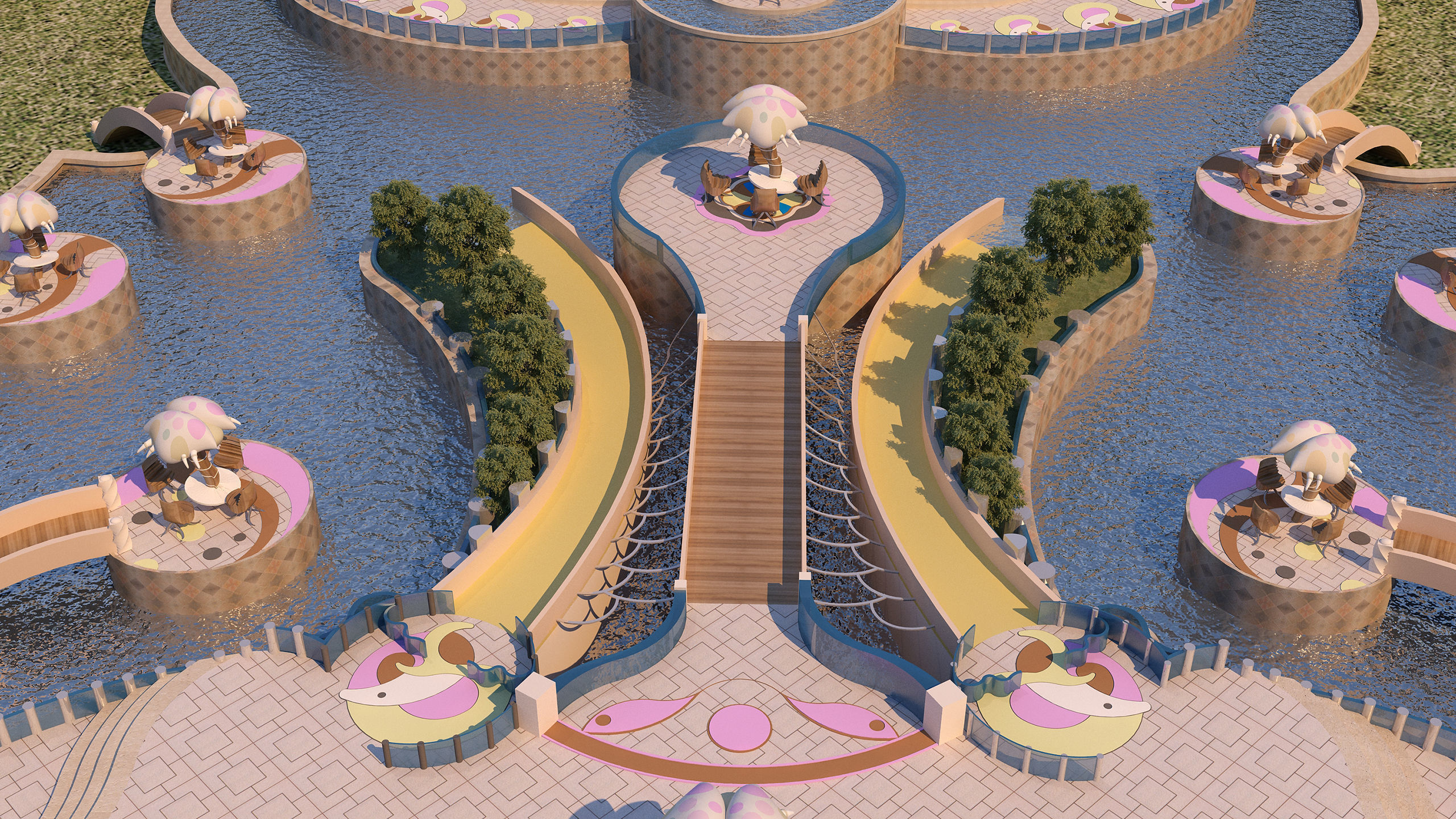 0029 - Creative Swimming Pool - 2D Plans - 3D Files 3D model_9