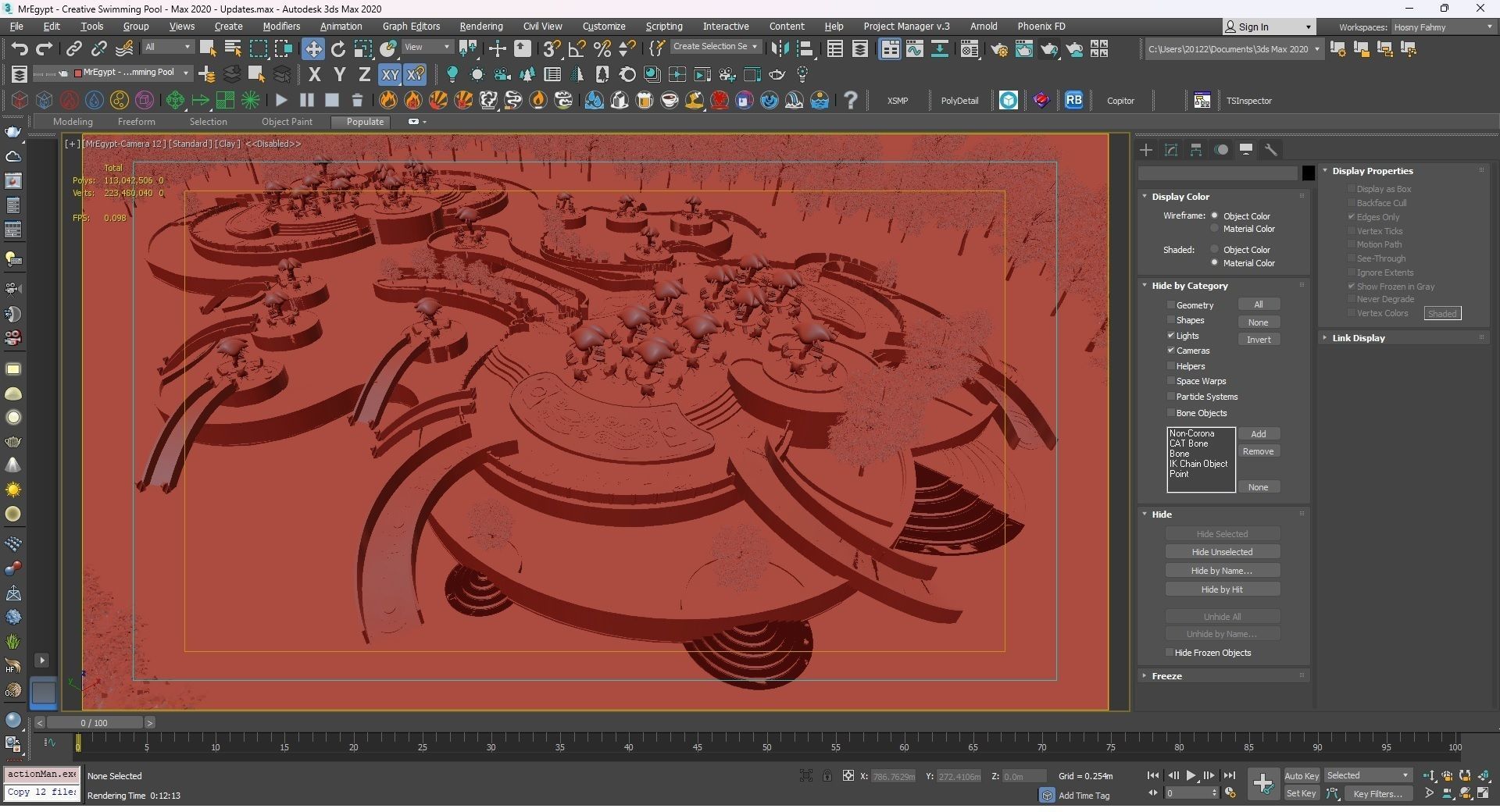 0029 - Creative Swimming Pool - 2D Plans - 3D Files 3D model_34