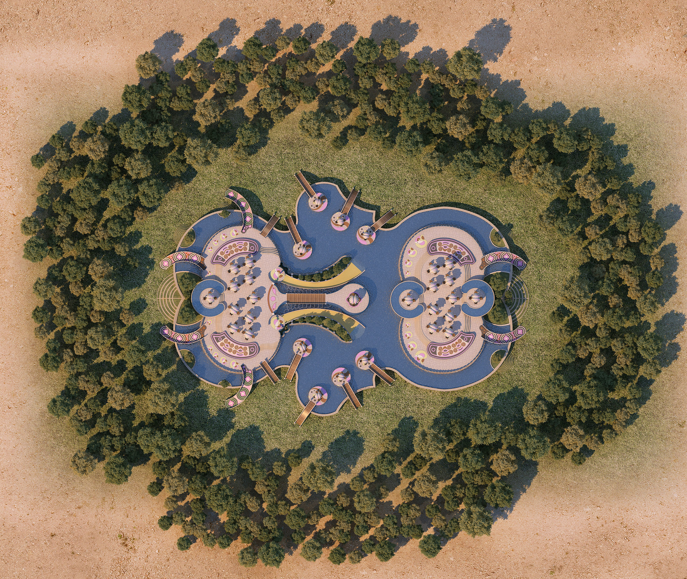 0029 - Creative Swimming Pool - 2D Plans - 3D Files 3D model_4