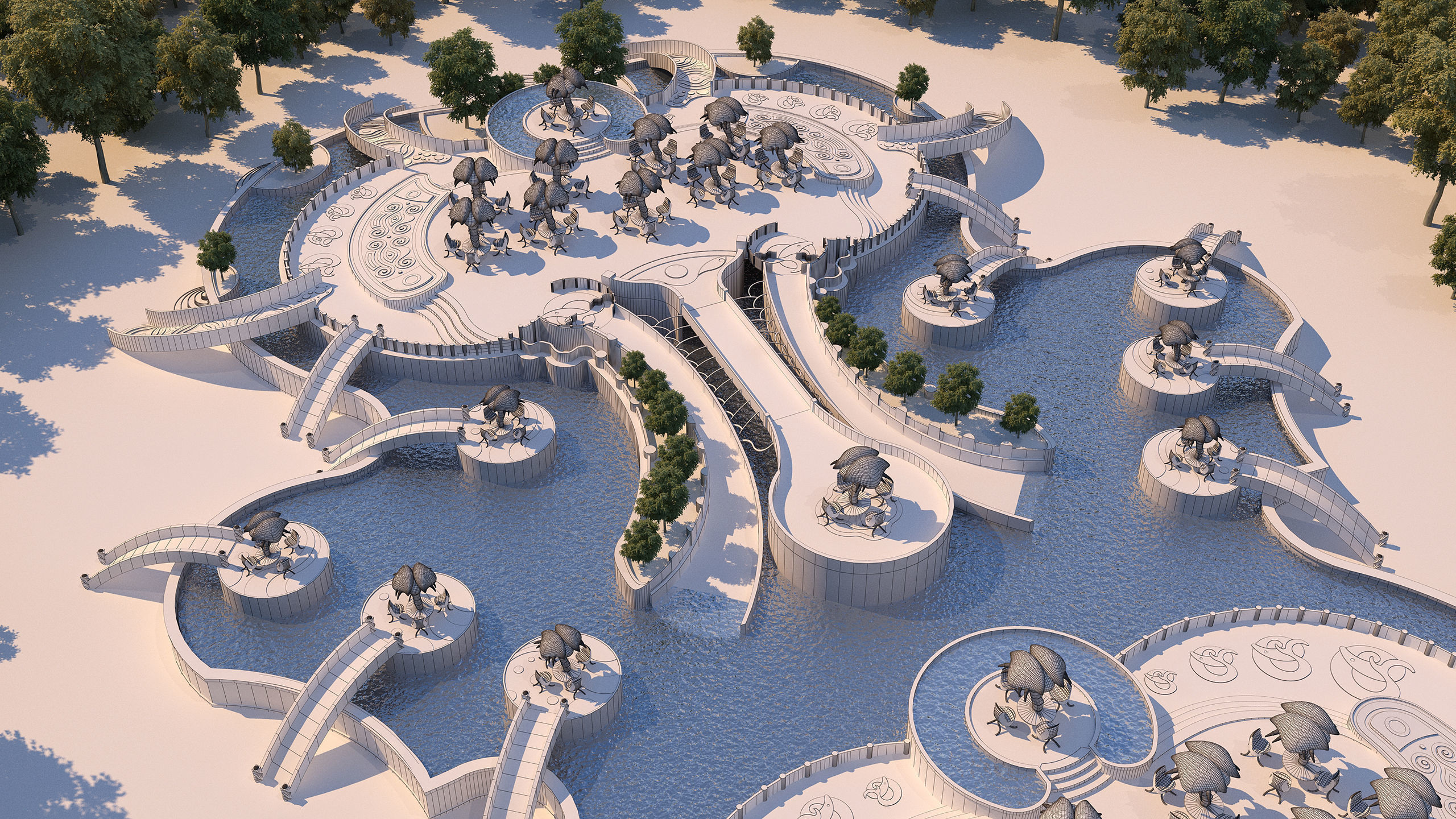 0029 - Creative Swimming Pool - 2D Plans - 3D Files 3D model_22