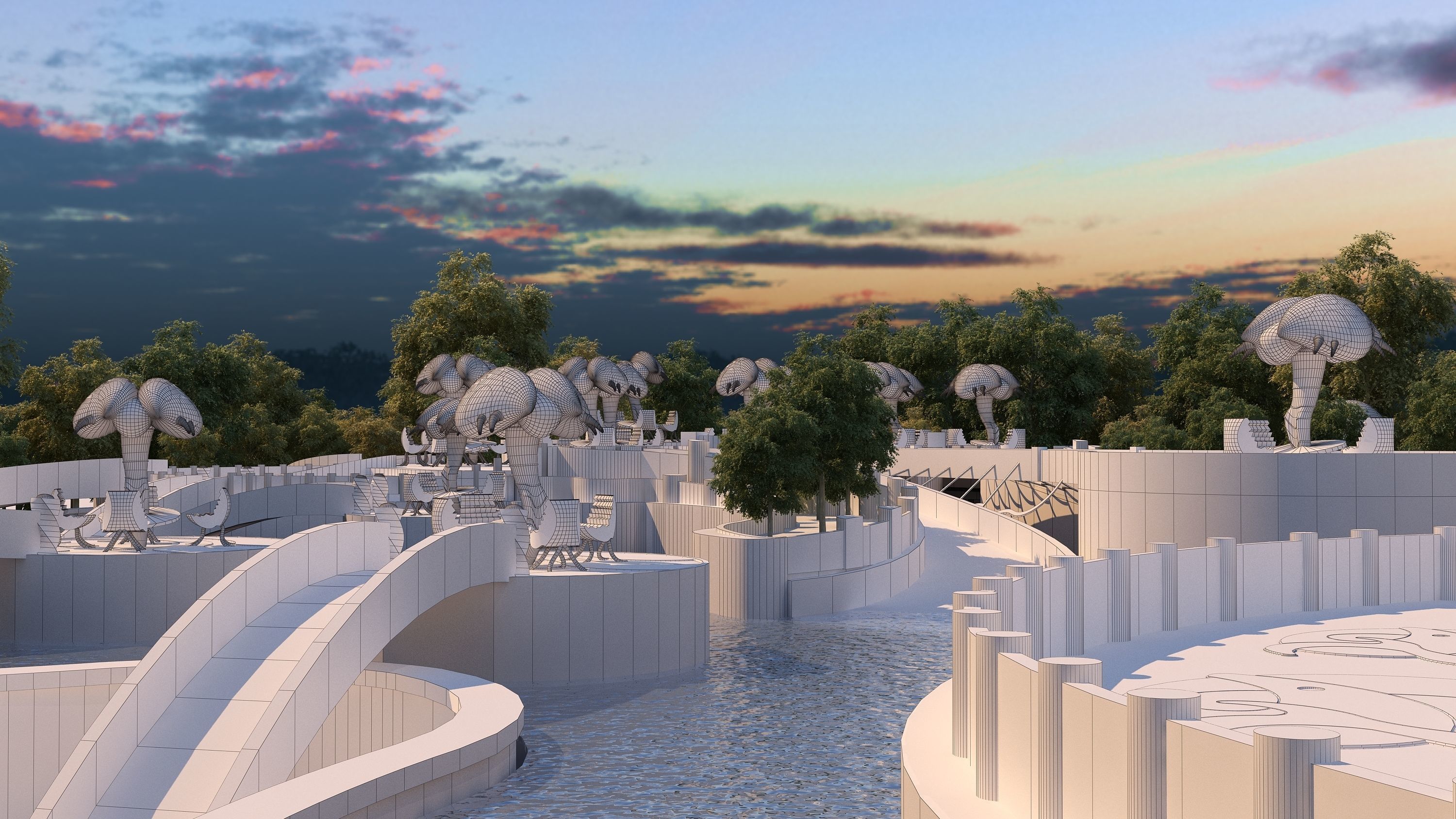 0029 - Creative Swimming Pool - 2D Plans - 3D Files 3D model_18