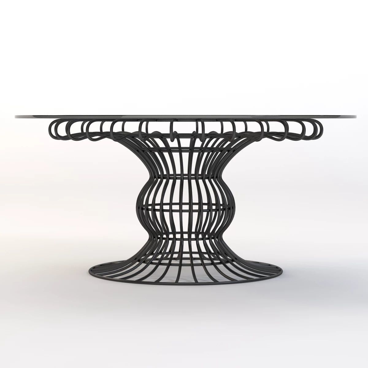 Sorio Round garden table 3D model_9