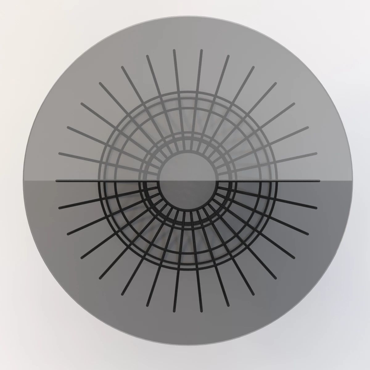 Sorio Round garden table 3D model_8