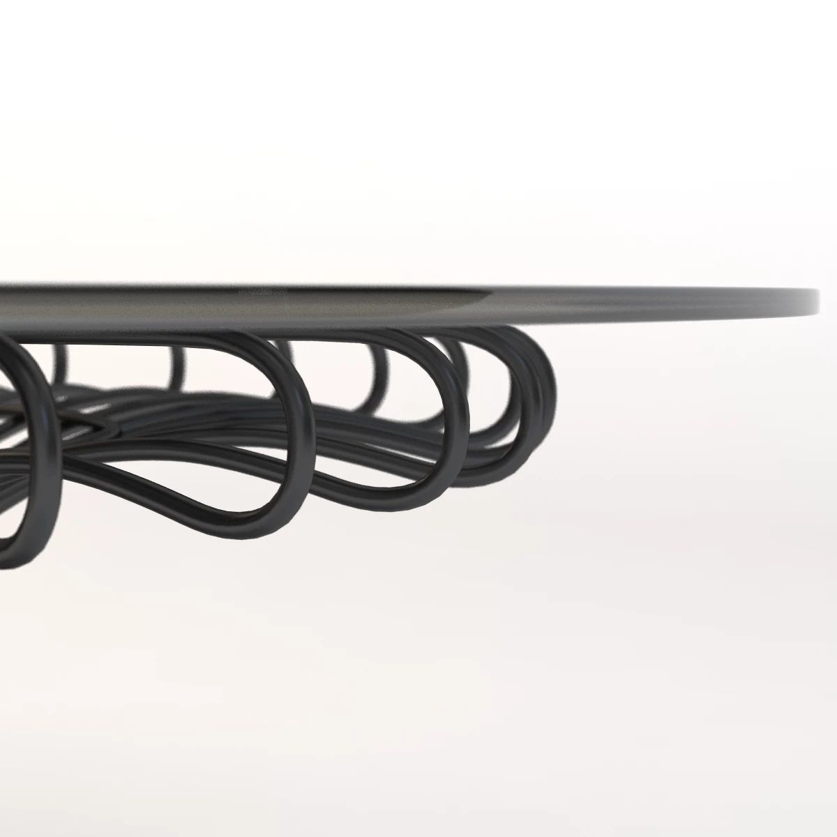 Sorio Round garden table 3D model_6