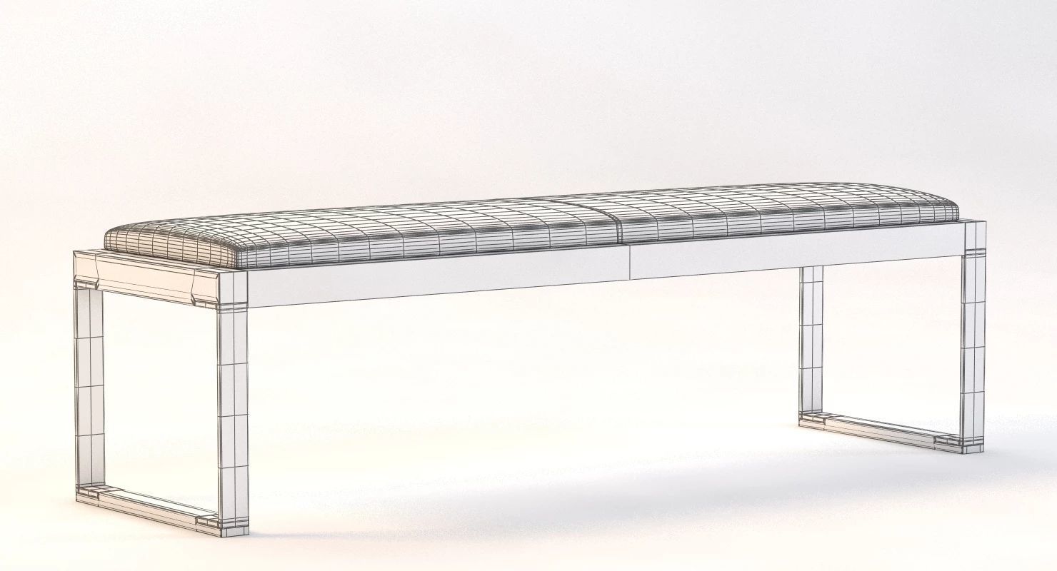 Slim Pax Bench 3D model_3