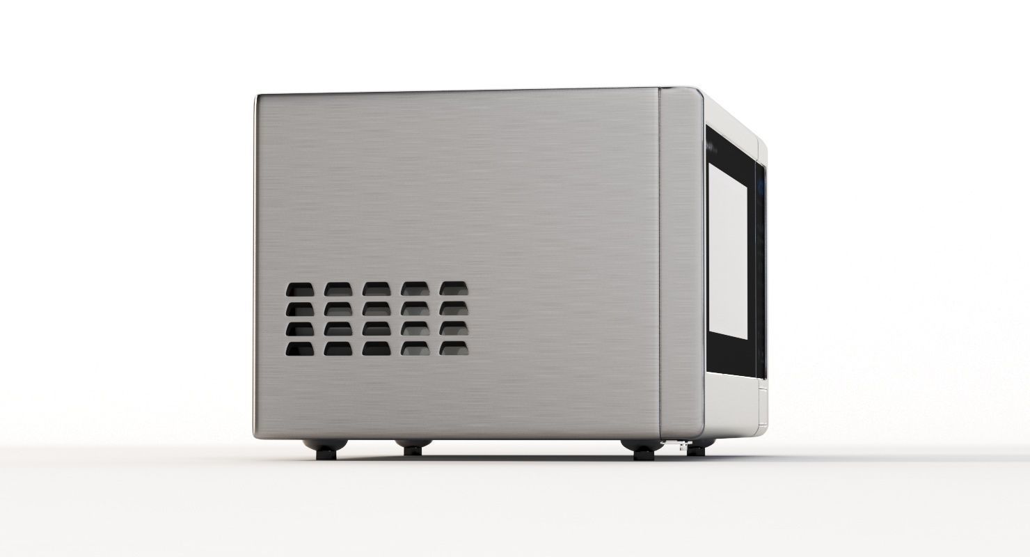 Sharp Carousel 1000w Countertop Microwave Oven With Popcorn 3D model_7