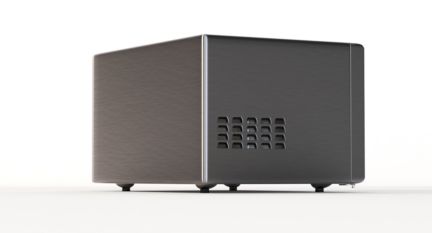 Sharp Carousel 1000w Countertop Microwave Oven With Popcorn 3D model_10