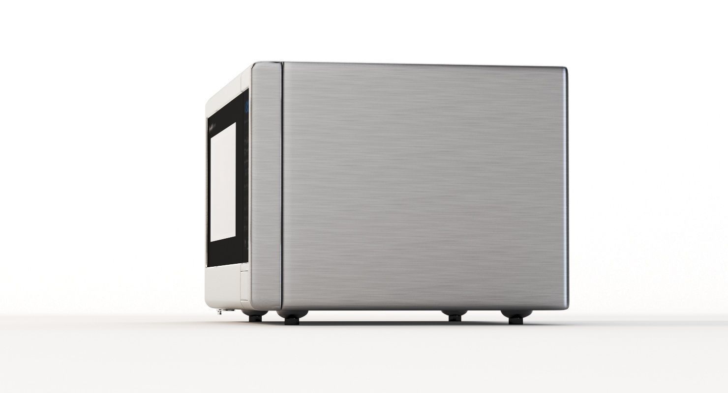 Sharp Carousel 1000w Countertop Microwave Oven With Popcorn 3D model_21