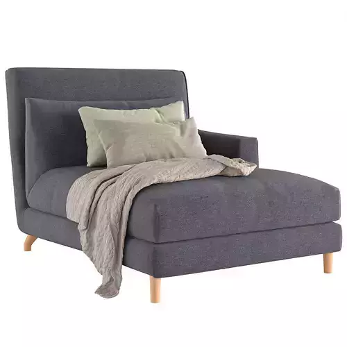 Couch Folk 3D model