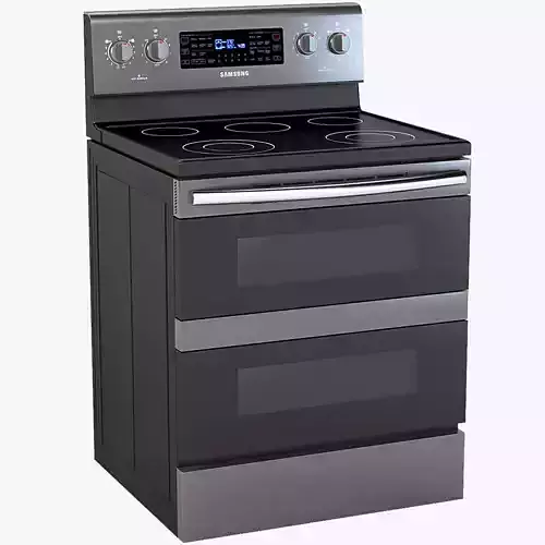 Samsung Freestanding Flex Duo Black Stainless Electric Range