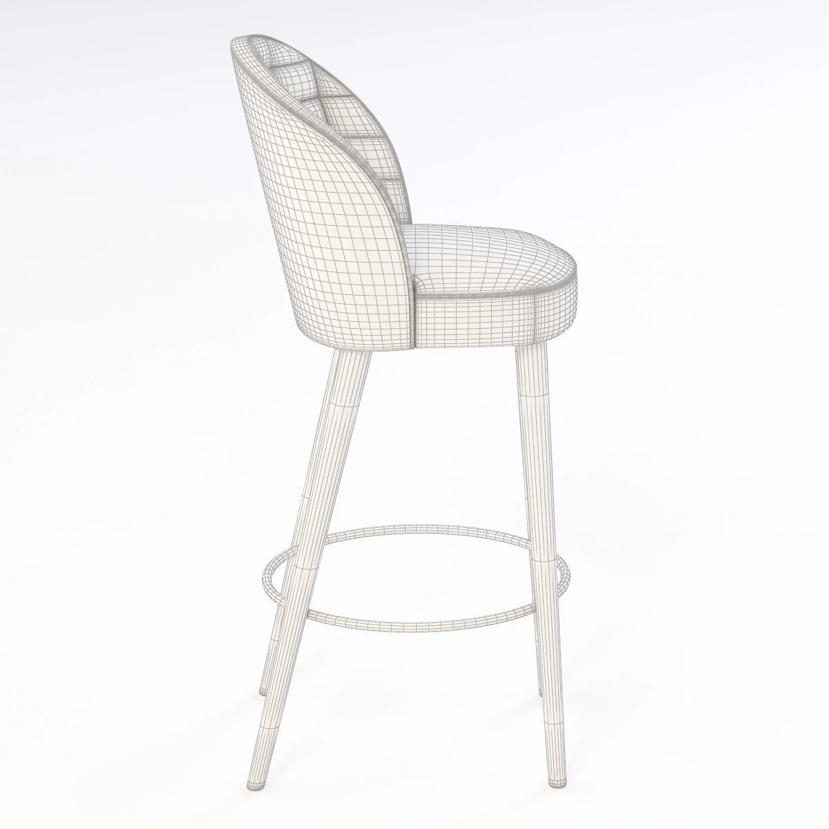 Rose 03084 Barstool 3D model_6