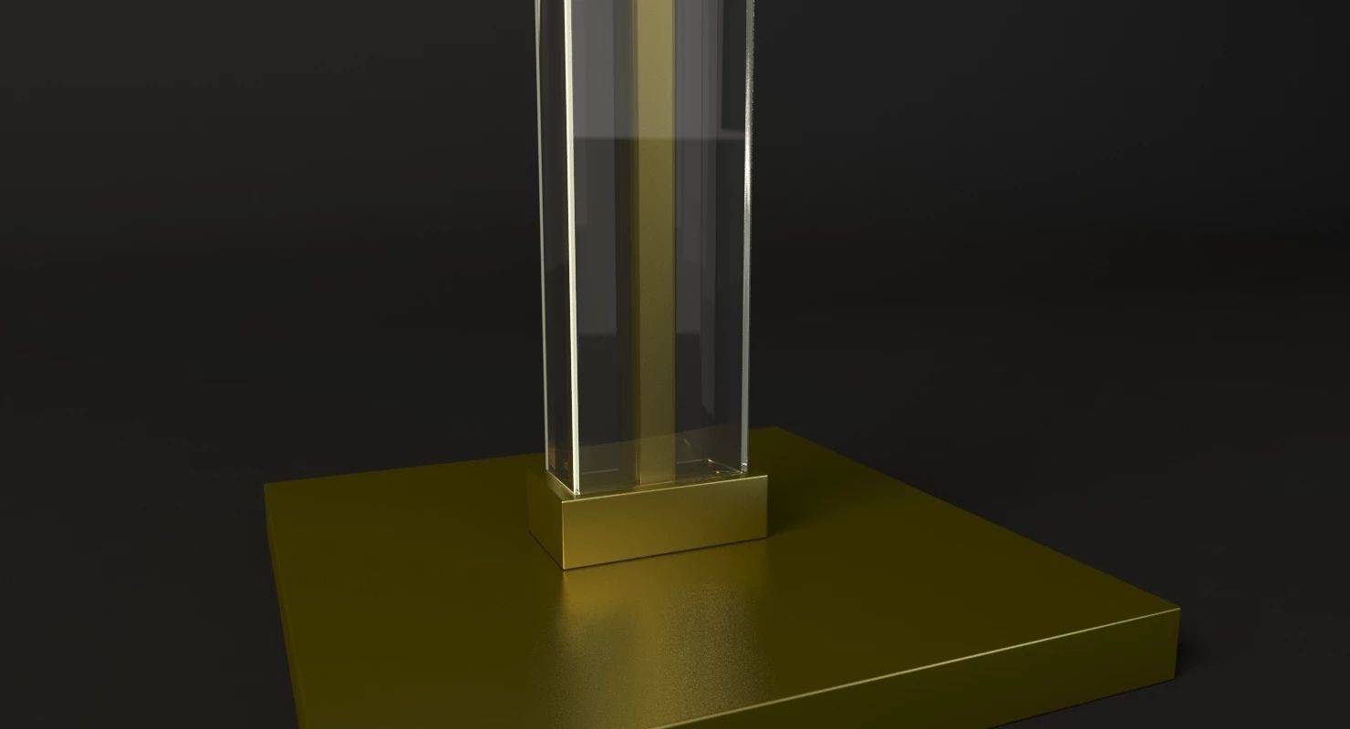 Restoration Hardware Juneau Sculptural Lounge Floor Lamp Shade 3D model_1