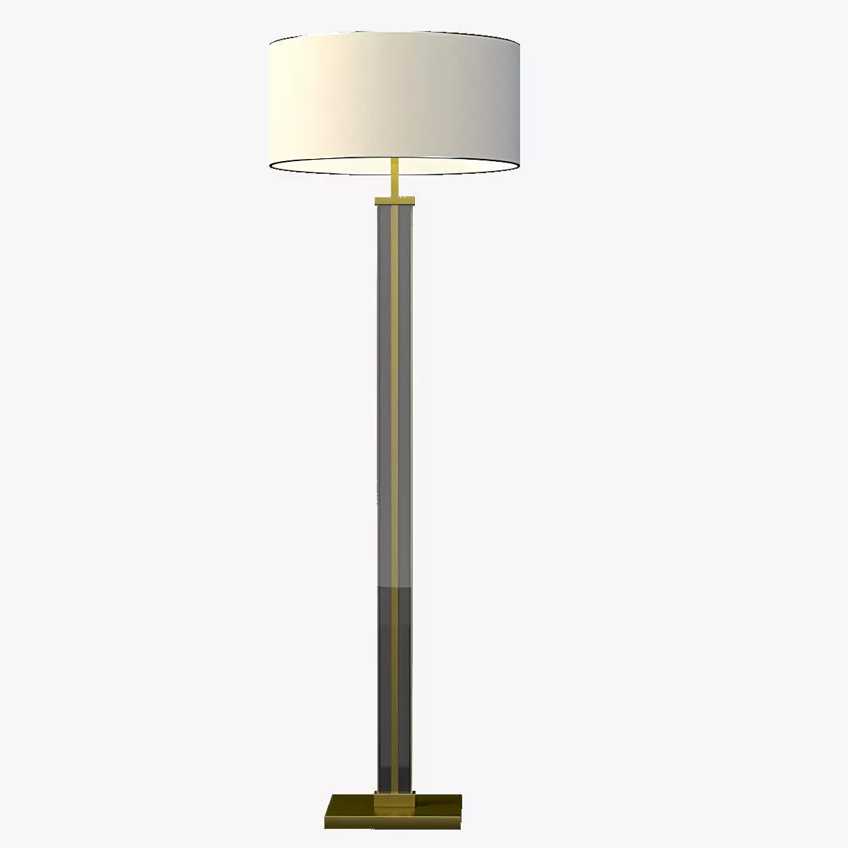 Restoration Hardware Juneau Sculptural Lounge Floor Lamp Shade 3D model_0