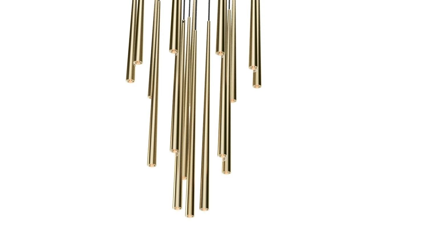 Restoration Hardware Aquitaine Round Contemporary Chandelier 3D model_2