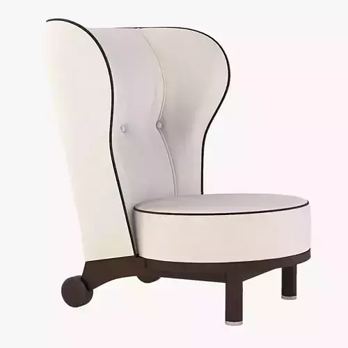 Rea Swivel Wing Chair With Quilt Giorgetti Chair