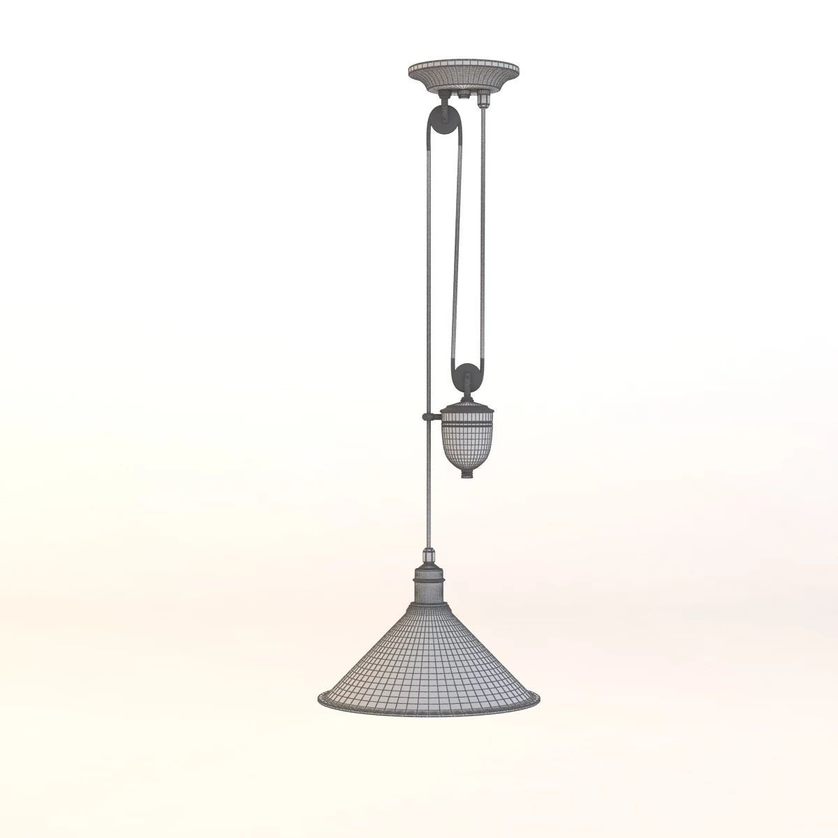 Provence Rise And Fall Ceiling Pendant 3D model_2