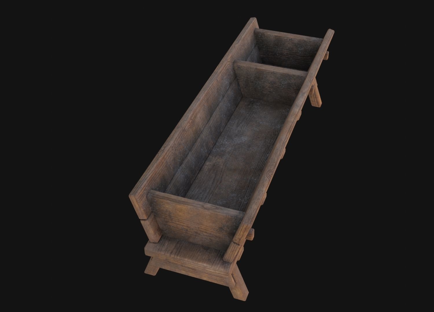 Water Trough 3D Model  Low-poly 3D model_3