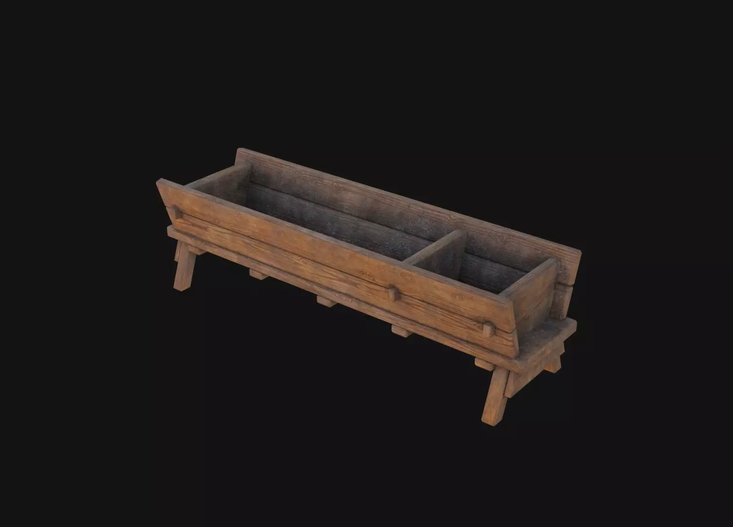 Water Trough 3D Model  Low-poly 3D model_0