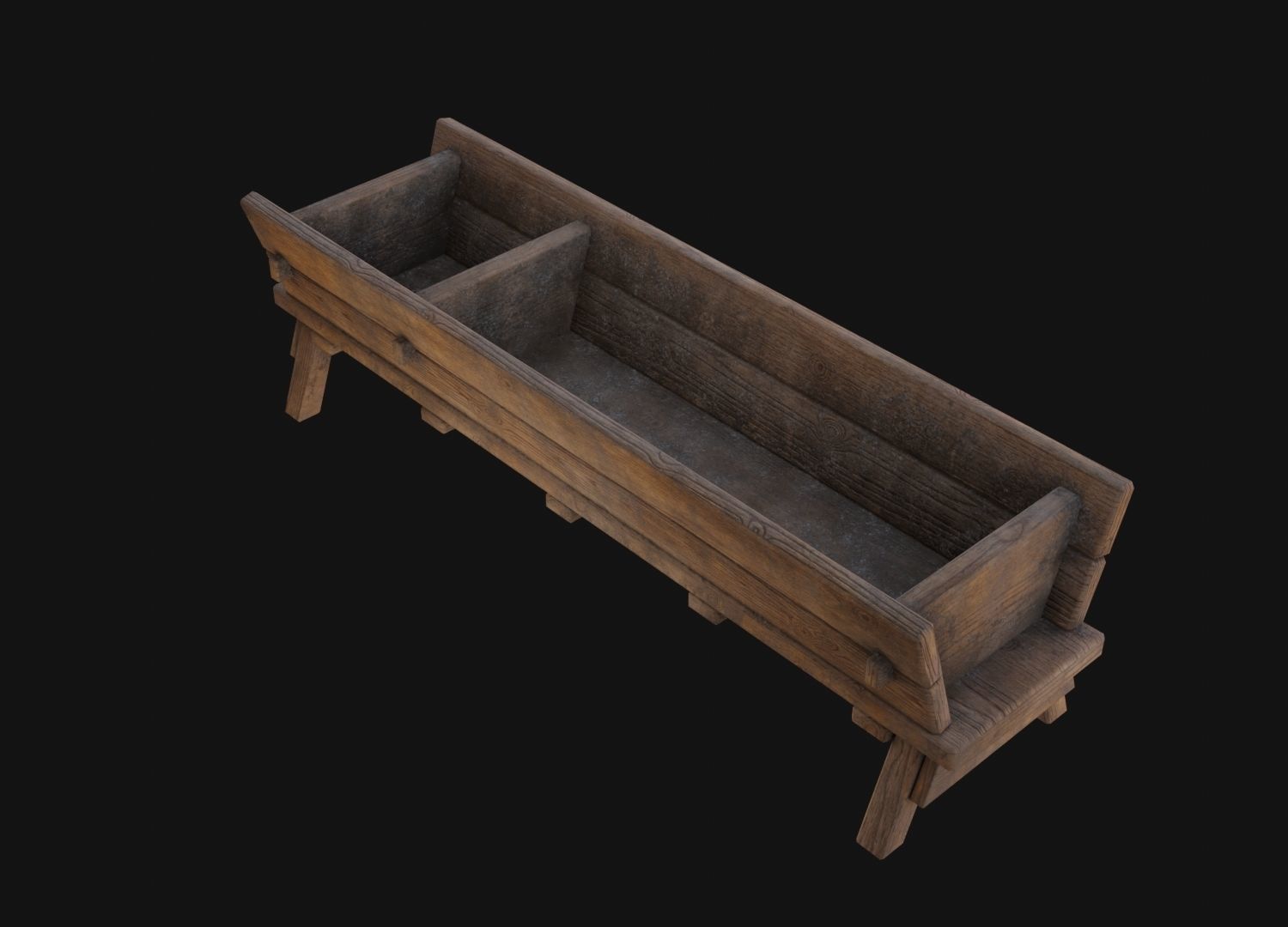 Water Trough 3D Model  Low-poly 3D model_2