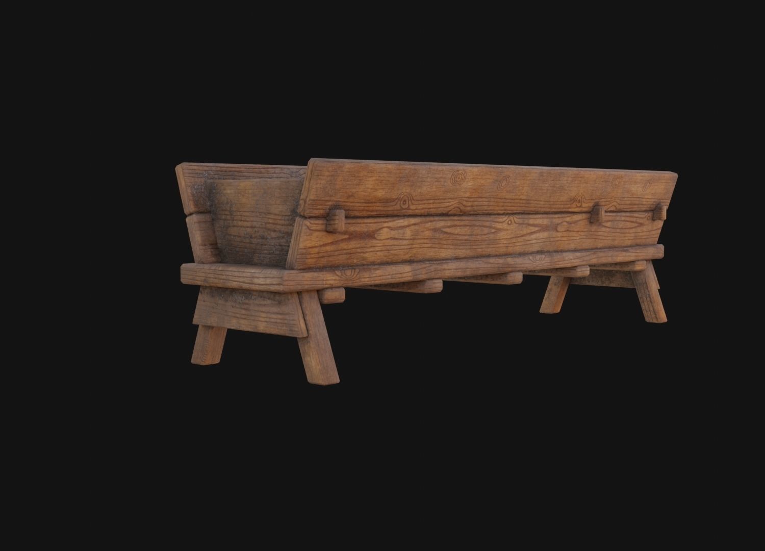 Water Trough 3D Model  Low-poly 3D model_4