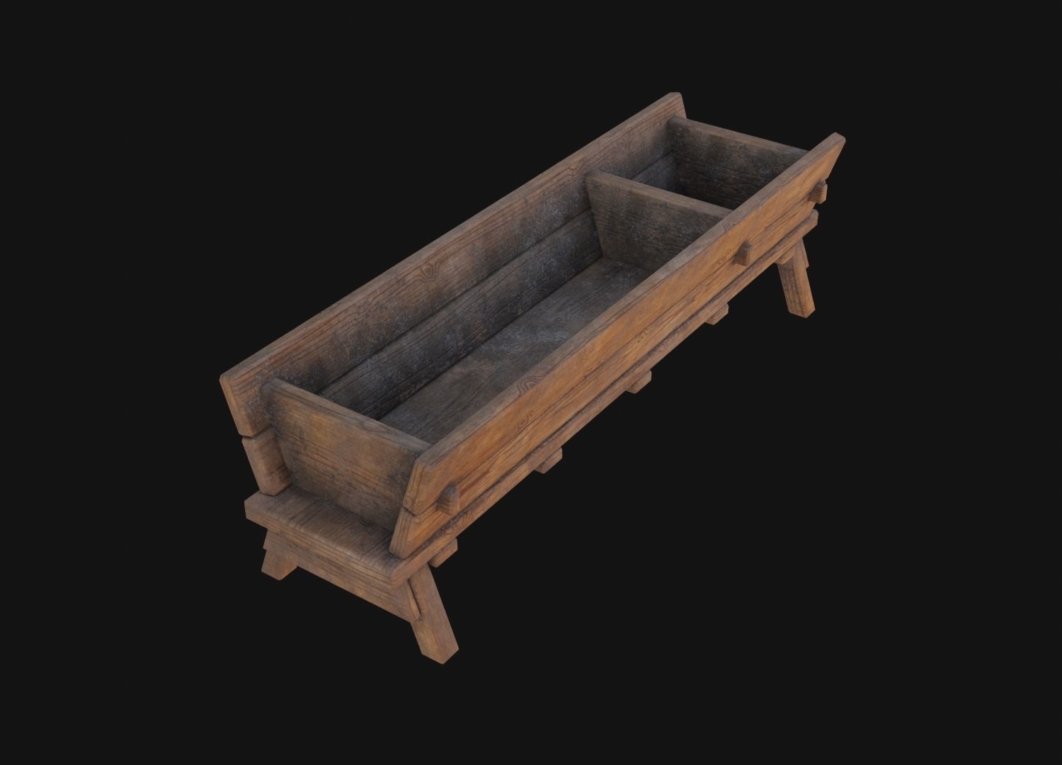 Water Trough 3D Model  Low-poly 3D model_1
