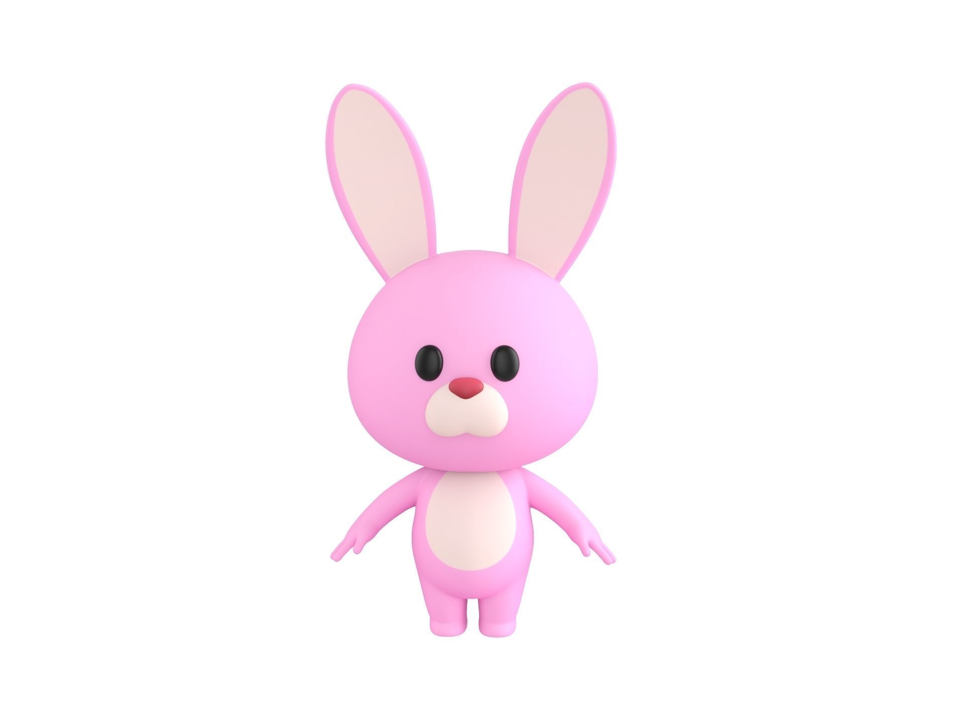 Character201 Bunny 3D model_1
