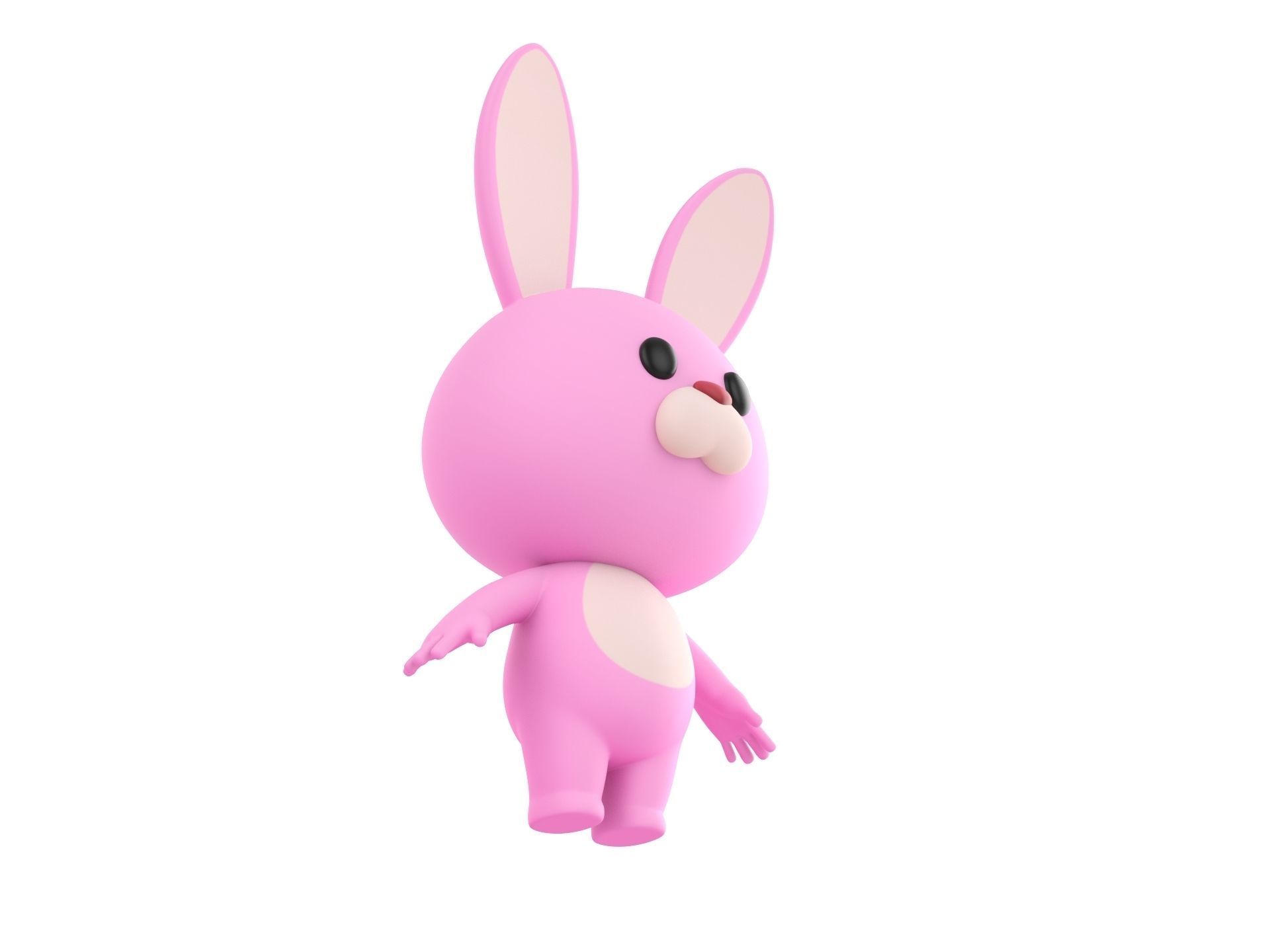 Character201 Bunny 3D model_2