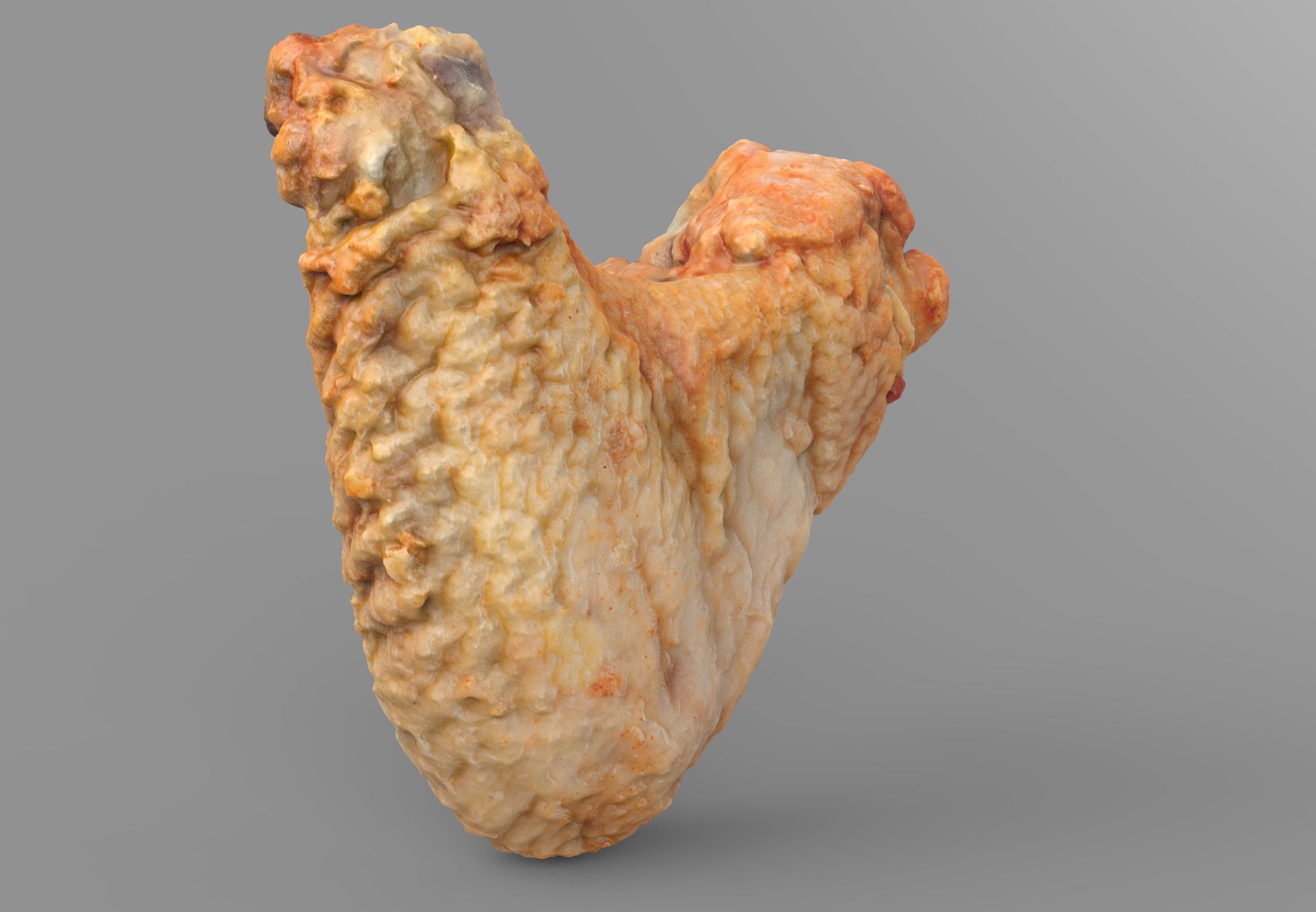 Chicken wing Low-poly 3D model_5
