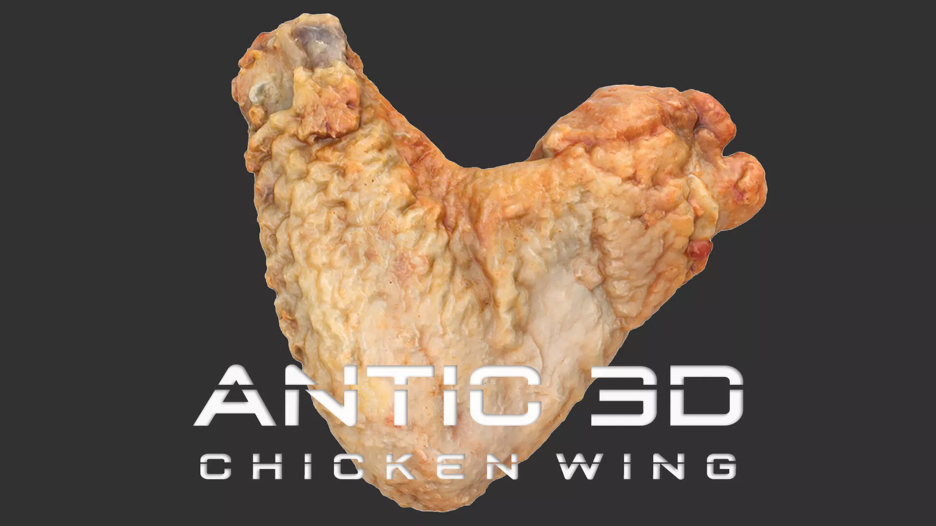 Chicken wing Low-poly 3D model