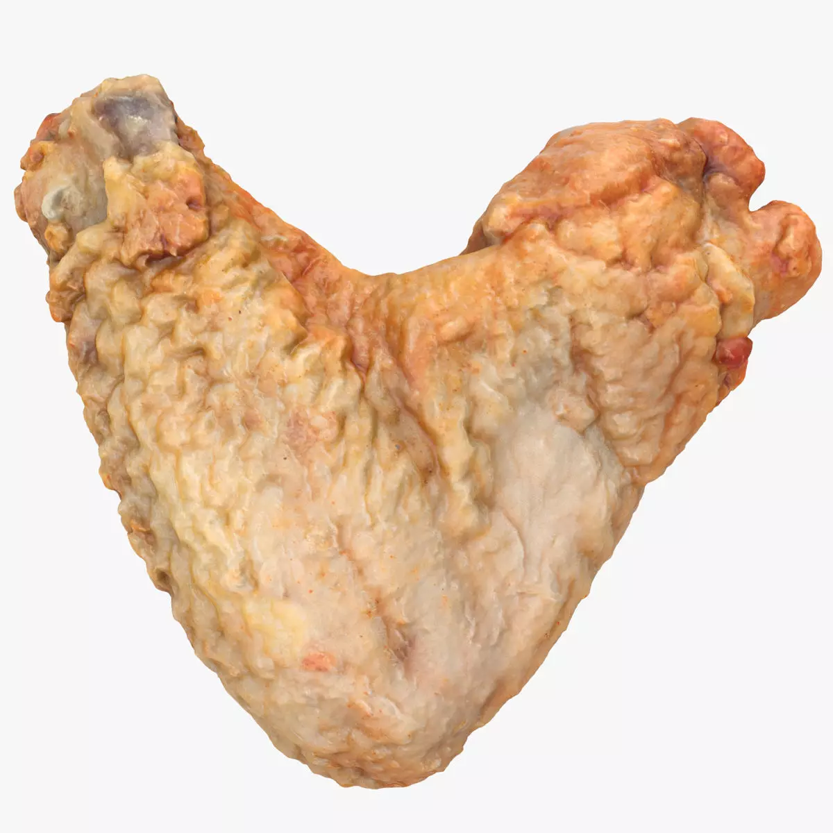 Chicken wing Low-poly 3D model_0