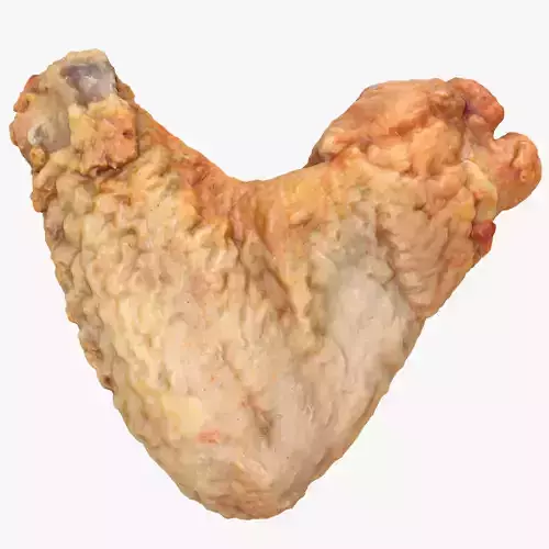 Chicken wing Low-poly 3D model