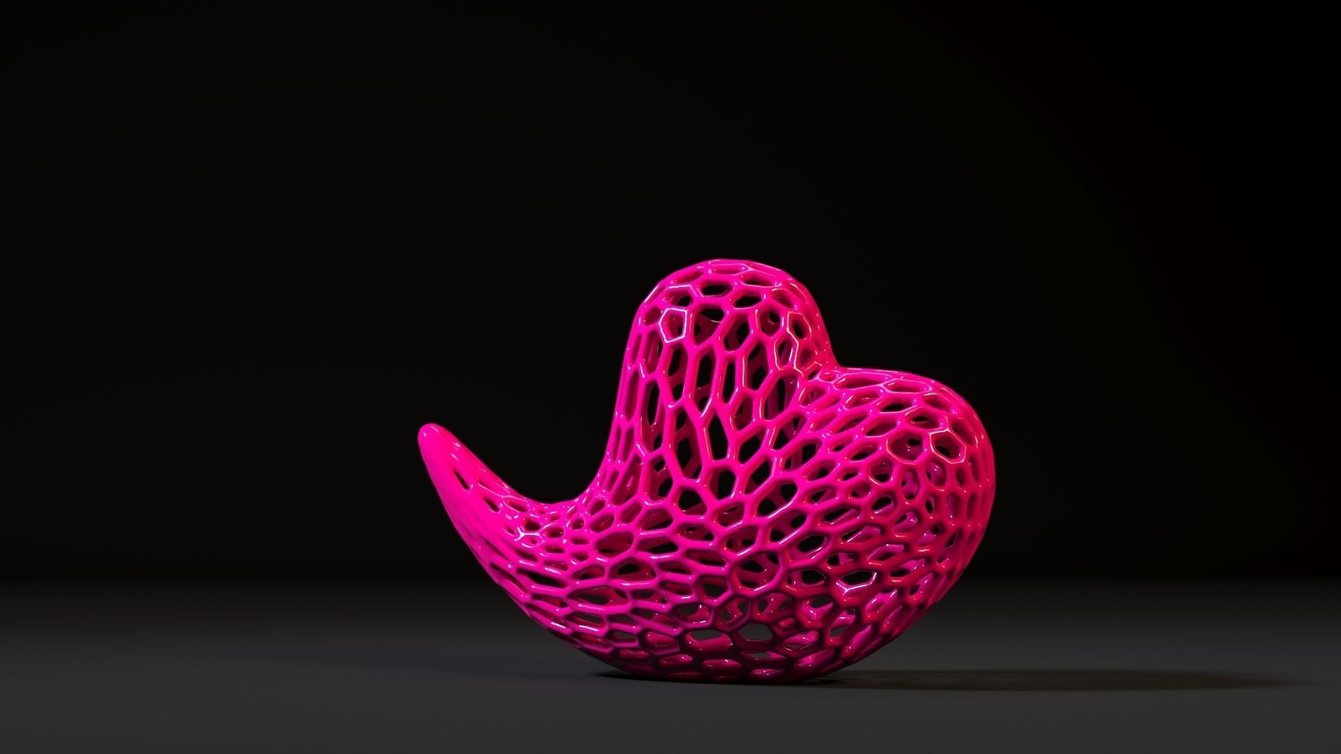 Heart sculpture 3D print model_9