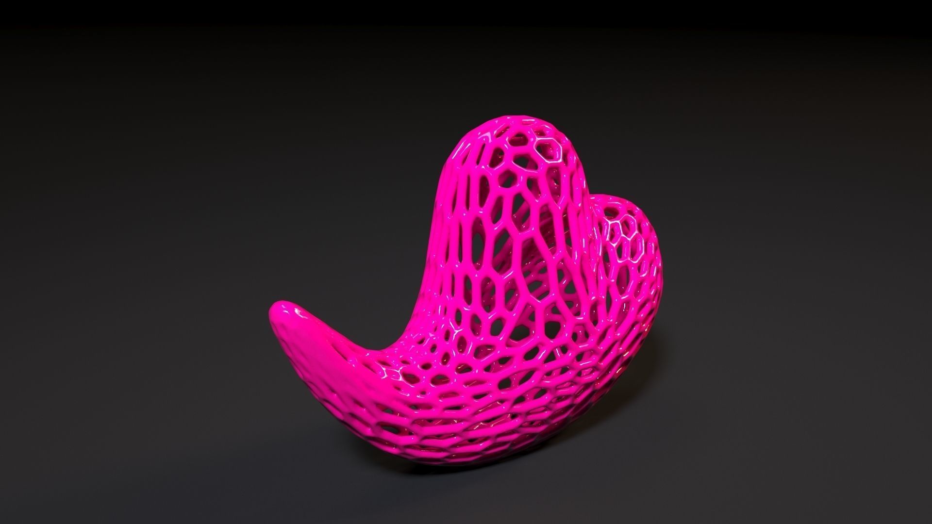Heart sculpture 3D print model_6