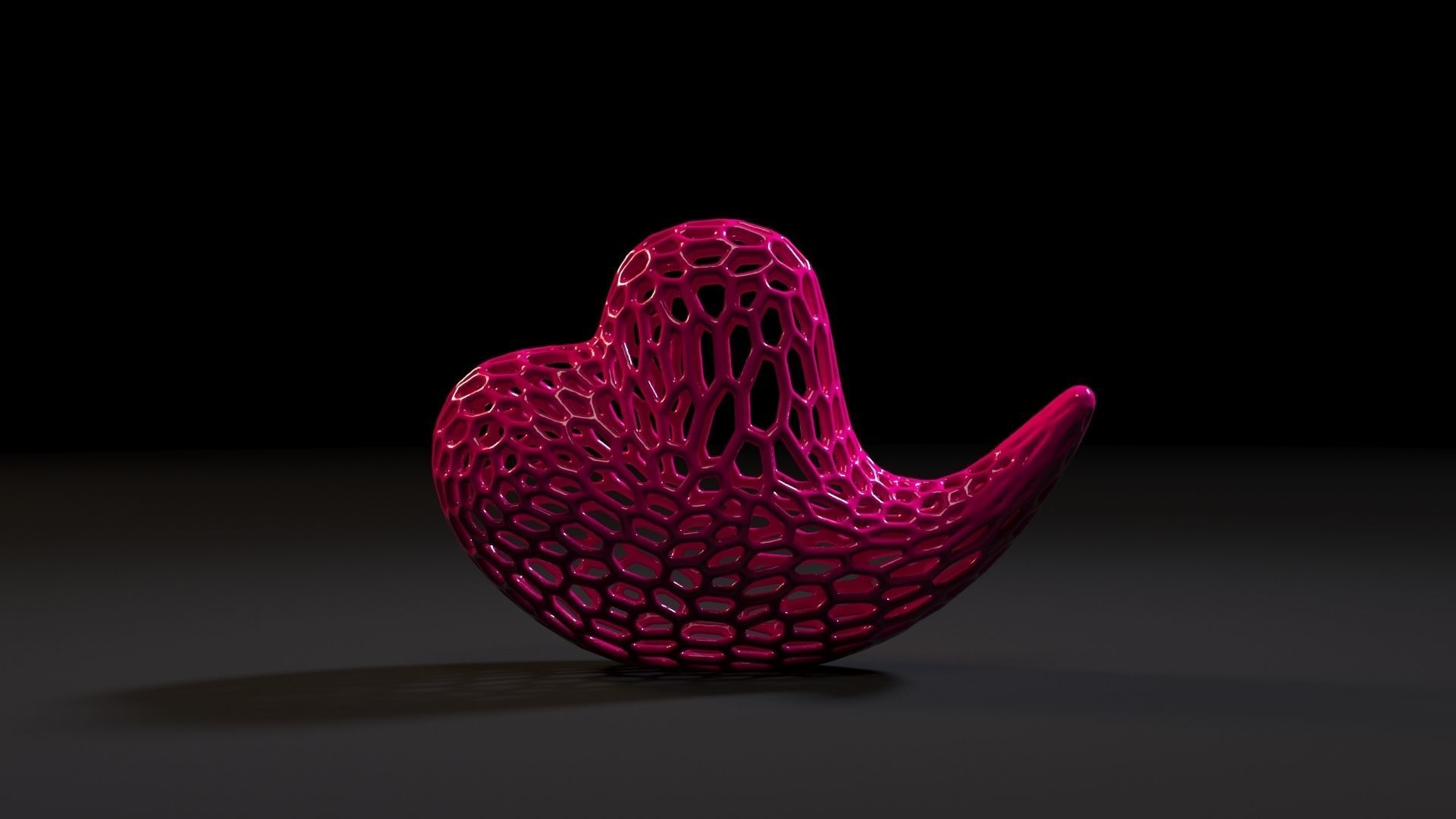 Heart sculpture 3D print model_3